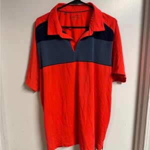 Cutter & Buck Red and Navy Polo Shirt